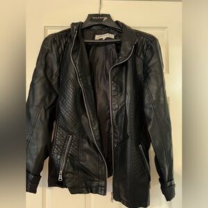 Faux leather jacket
